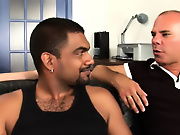 His first huge cock gay male interracial videos